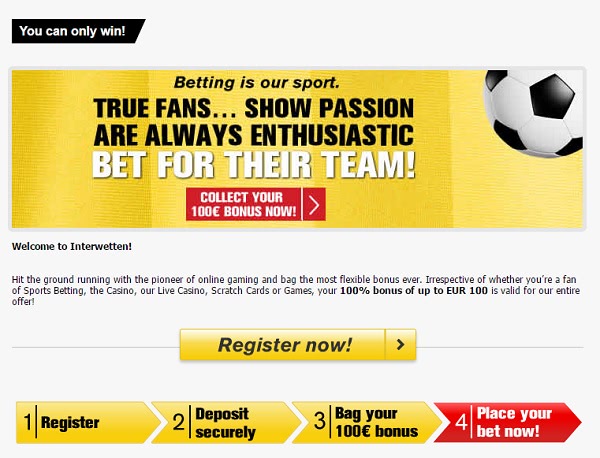 Interwetten welcome bonus