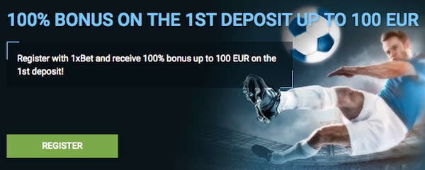 Maak nu kans op de € 130 welkomstbonus bij bookmaker 1xBet