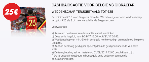 wedden op belgie gibraltar