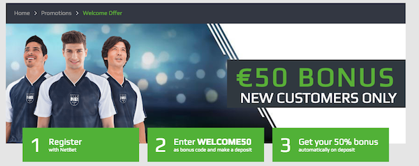 Tot € 200 wachten op je met onze bonuscode NL200 bij NetBet