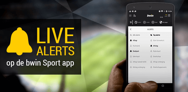 Live wedden met de live alerts van bookmaker Bwin