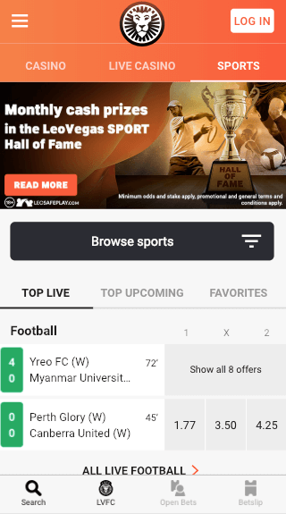 App Leovegas