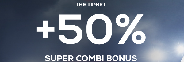 Win 50 percent extra met je combinaties bij bookmaker TipBet