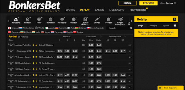 Bonkersbet Nederland sportsbook