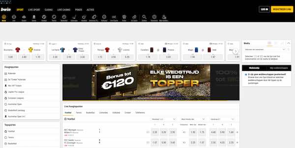 Bwin Sportsbook overzicht: een kleine impressie