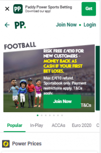 paddypower app bonussen