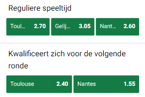 wedden op nantes-toulouse unibet 30-05-2021