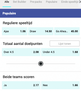 ajax go ahead eagles odds eredivisie 07-11-2021