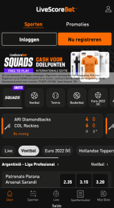 Livescore Bet app