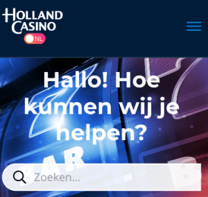 Holland Casino Helpcentrum mobiel