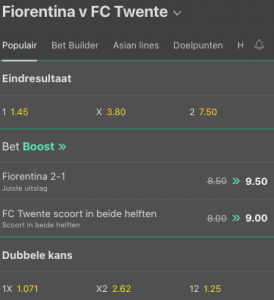 Fiorentina in eigen huis favoriet tegen FC Twente