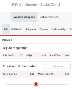 PSV - Bodo Glimt odds Europa League 08-09-2022