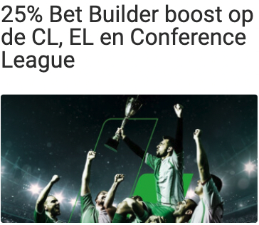 Unibet Bet Builder Europees voetbal