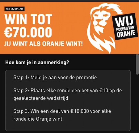 Win tot 70.000 euro met LiveScoreBet WK 2022