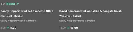 Bet365 Bet Boost WK Darts Noppert - Cameron