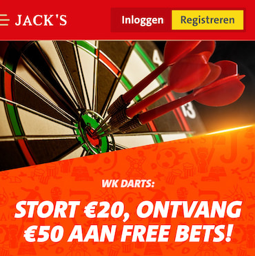 Darts WK 2023 welkomstbonus Jacks Casino