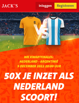 50x je inzet als Oranje scoort tegen Argentinië