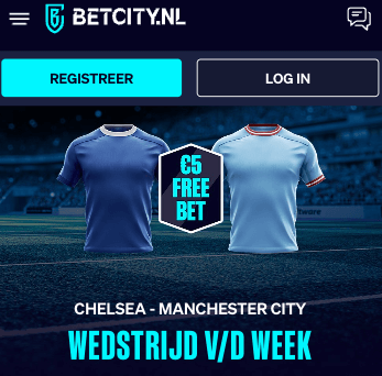 Betcity freebet bij wedstrijd van de week Chelsea - Manchester City