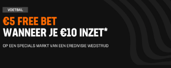 Livescorebet freebet bonus Eredivisie