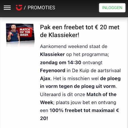 Circus Free Bet Feyenoord - Ajax
