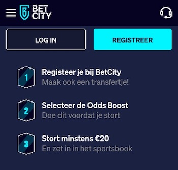 Boost bij Betcity 