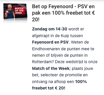 Circus Feyenoord - PSV 20 euro 