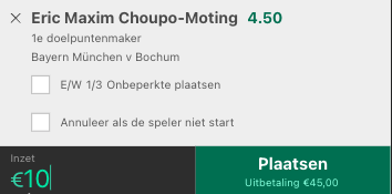 Wedtip Bayern - Bochum Bet365